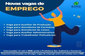 SINE DE CRISSIUMAL dispõe de novas vagas de emprego????