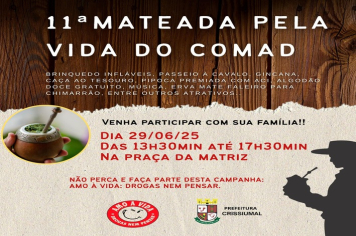 Vem aí a 11ª Mateada pela Vida – COMAD!