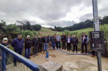 Inauguração de novo poço artesiano na Barra do Reúno, em Crissiumal