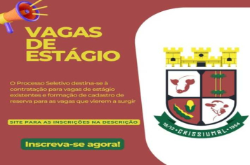 PROCESSO SELETIVO PÚBLICO – VAGAS DE ESTÁGIO