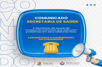 Comunicado da Secretaria de Saúde de Crissiumal‼️