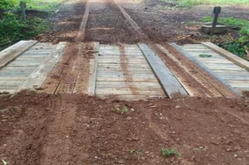 Secretaria de Obras realizou a reforma de uma ponte na localidade do Touro Preto