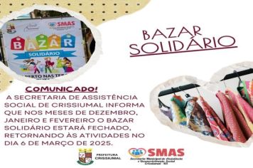 Comunicado da Secretaria de Assistência Social de Crissiumal.