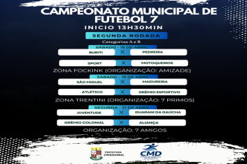 Sequência da segunda Rodada do Campeonato Municipal de Futebol 7 – Crissiumal