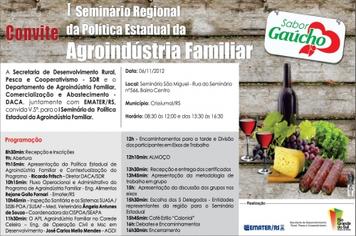 1º Seminário Regional da Política Estadual...