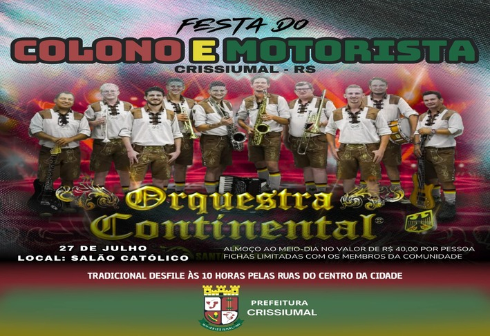 Festa do Colono e Motorista de Crissiumal