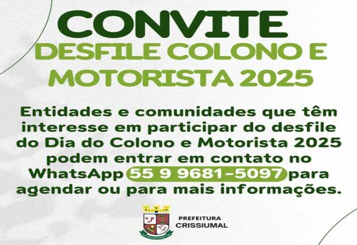 Desfile do Dia do Colono e Motorista 2025